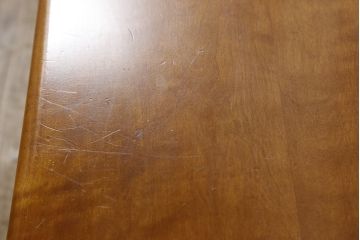 中古　美品　横浜ダニエル(daniel)　A-532　3人掛け　木の温もりを感じるベンチロングチェア(ベンチ、ダイニングチェア、板座、長椅子)(定価約45万円)(R-058600)