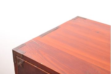 和製アンティーク　長い時を経て刻まれた風合いが趣溢れる米沢箪笥・上段(ローボード、ローチェスト、和たんす、時代箪笥、衣装タンス、引き出し)(R-058602)