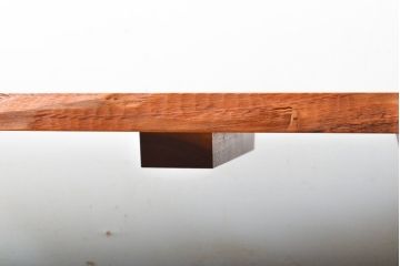和製ヴィンテージ　ジョージナカシマ　桜製作所　ウォールナット　MINGUREN(ミングレン)　素材の形を活かしたデザインが魅力的な低めのダイニングテーブル(ジョージ・ナカシマ、コーヒーテーブル、センターテーブル、机、作業台、ビンテージ)(R058613)