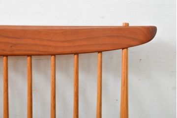 和製ヴィンテージ　ジョージナカシマ　LOUNGE ARM(ラウンジアーム)　One Arm(ワンアーム、片肘)　CN103　桜製作所　モダンに洗練された左アーム付きラウンジチェア(ジョージ・ナカシマ、イス、椅子、板座チェア、ビンテージ)(R-058614)