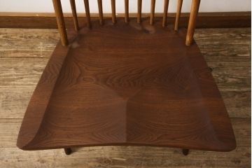 和製ヴィンテージ　ジョージナカシマ　桜製作所　LOUNGE CHAIR　CN102　モダンに洗練されたラウンジチェア(ジョージ・ナカシマ、イス、椅子、板座チェア、ビンテージ)(R-058616)
