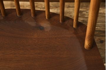 和製ヴィンテージ　ジョージナカシマ　桜製作所　LOUNGE CHAIR　CN102　モダンに洗練されたラウンジチェア(ジョージ・ナカシマ、イス、椅子、板座チェア、ビンテージ)(R-058616)