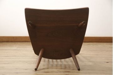 和製ヴィンテージ　ジョージナカシマ　桜製作所　LOUNGE CHAIR　CN102　モダンに洗練されたラウンジチェア(ジョージ・ナカシマ、イス、椅子、板座チェア、ビンテージ)(R-058616)