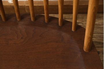 和製ヴィンテージ　ジョージナカシマ　桜製作所　LOUNGE CHAIR　CN102　モダンに洗練されたラウンジチェア(ジョージ・ナカシマ、イス、椅子、板座チェア、ビンテージ)(R-058617)