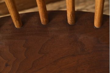 和製ヴィンテージ　ジョージナカシマ　桜製作所　LOUNGE CHAIR　CN102　モダンに洗練されたラウンジチェア(ジョージ・ナカシマ、イス、椅子、板座チェア、ビンテージ)(R-058617)