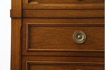 中古　DREXEL HERITAGE(ドレクセルヘリテイジ)　Triune(トライユン)　気品ある佇まいが美しいランジェリーチェスト(サイドチェスト、引き出し)　定価約43万円相当　(R-058621)