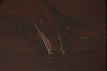 和製アンティーク　前面栗材　漆の綺麗な二段重ね米沢箪笥(時代箪笥、和タンス、収納たんす、衣装箪笥、チェスト、引き出し)(R-058623)