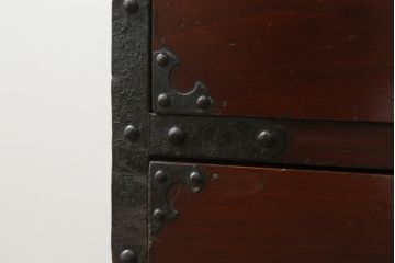和製アンティーク　味わい深い佇まいが魅力的な五丁引き米沢箪笥(和箪笥、時代箪笥、衣装タンス、引き出し)(R-058634)