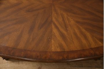 中古　美品　DREXEL HERITAGE(ドレクセルヘリテイジ)　美しい木目が印象的なセンターテーブル(ローテーブル、リビングテーブル)(R-058640)