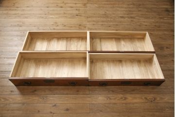中古　美品　岩谷堂箪笥　かくし付き　観音開き戸が魅力!和の趣あふれる衣装箪笥(引き出し、和タンス、収納箪笥、整理タンス)(R-058644)
