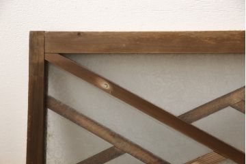 和製アンティーク　大正ロマン　幾何学模様がお洒落なアクセントになる明かり取り(明り取り、欄間、建具)(R-058651)