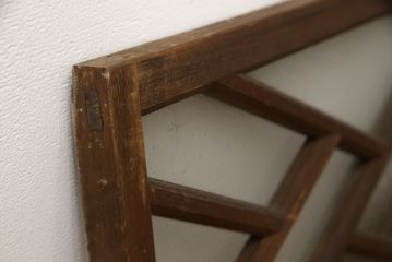 和製アンティーク　大正ロマン　幾何学模様がお洒落なアクセントになる明かり取り(明り取り、欄間、建具)(R-058652)