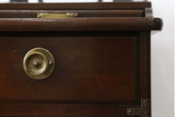 和製アンティーク　激レア!!　和田製作所　レトロな見た目がたまらない金庫小引き出し(金銭出納器、小物収納、卓上収納)(R-058666)