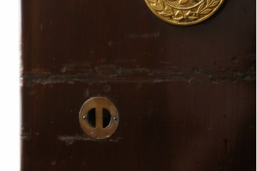 和製アンティーク　激レア!!　和田製作所　レトロな見た目がたまらない金庫小引き出し(金銭出納器、小物収納、卓上収納)(R-058666)