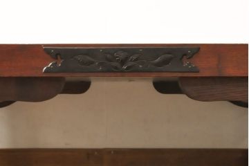 中古　伝統民芸家具　岩谷堂箪笥　欅(ケヤキ)材　和風のお部屋にぴったりな杢目が美しい座卓(ローテーブル、センターテーブル、リビングテーブル)(R-058683)