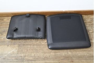ビンテージ家具　ジャパンヴィンテージ　チーク材　メンズライクスタイルの空間づくりに活躍する本革ダイニングチェア2脚セット(レザー、椅子、イス)(R-058686)