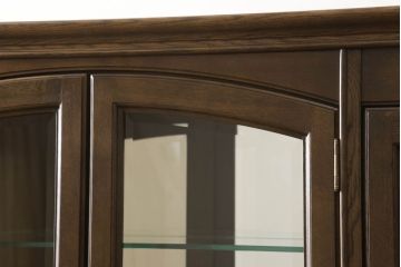 中古　美品　カリモク家具　クラシカルな佇まいが魅力的なキャビネット(キュリオケース、飾り棚、食器棚、収納棚)(R-058691)