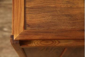 中古　指物工芸家具　肥松(こえまつ)　漆塗り　和モダンな空間づくりにおすすめ!趣深いフロアスタンド(フロア照明、間接照明、スタンドライト)(R-058694)