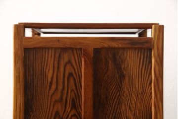 中古　指物工芸家具　肥松(こえまつ)　漆塗り　和モダンな空間づくりにおすすめ!趣深いフロアスタンド(フロア照明、間接照明、スタンドライト)(R-058694)