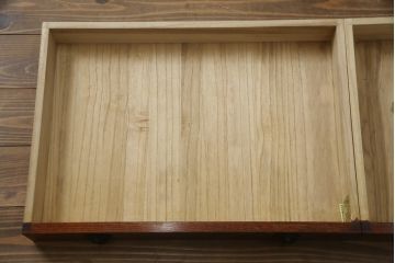 中古　岩谷堂箪笥　56　美しい欅の杢目が迫力のある長火鉢(定価約45万円)(木製火鉢、ローテーブル、座卓)(R-058700)