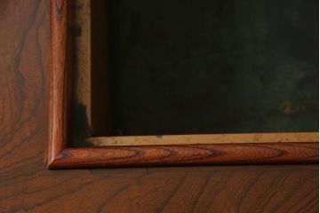 中古　岩谷堂箪笥　56　美しい欅の杢目が迫力のある長火鉢(定価約45万円)(木製火鉢、ローテーブル、座卓)(R-058700)