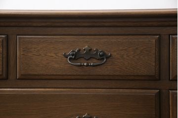 中古　横浜クラシック家具　ノックオンウッド(knockonwood)　Hand Made　上品なデザインが美しいサイドチェスト(サイドボード、引き出し、リビングボード)(R-058702)