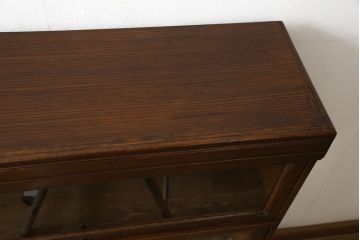 イギリスアンティーク　オーク材　シンプルでスッキリとしたデザインが素敵なスタッキングブックケース(本箱、本棚、書棚、収納棚、キャビネット)(R-058703)