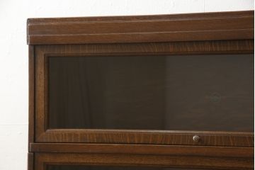 イギリスアンティーク　オーク材　シンプルでスッキリとしたデザインが素敵なスタッキングブックケース(本箱、本棚、書棚、収納棚、キャビネット)(R-058703)