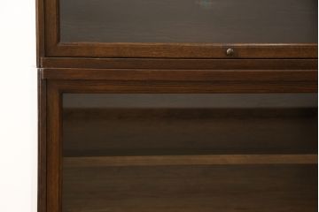イギリスアンティーク　オーク材　シンプルでスッキリとしたデザインが素敵なスタッキングブックケース(本箱、本棚、書棚、収納棚、キャビネット)(R-058703)