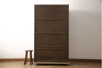 中古　松本民芸家具　洋服タンスをリメイク!脚付き下駄箱(靴箱、収納棚、戸棚、キャビネット)(R-058704)