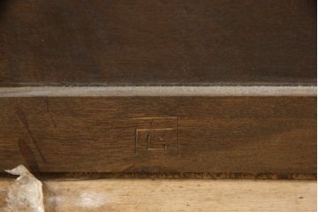 中古　松本民芸家具　洋服タンスをリメイク!脚付き下駄箱(靴箱、収納棚、戸棚、キャビネット)(R-058704)