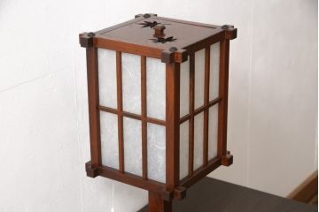 中古　美品　希少!絶版品　駿河民芸　情緒あふれる和の空間演出におすすめな行灯(行燈、照明、スタンド)(R-058708)