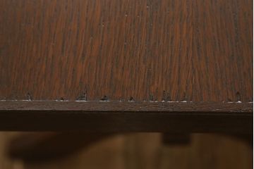イギリスビンテージ　オーク材　X型の脚が目を引く、カントリースタイルの空間づくりにおすすめのダイニングテーブル(ヴィンテージ)(R-058709)