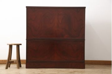 中古　美品　田中家具　ケヤキ材　風格ある和の趣を演出してくれる二本松伝統家具の重ね箪笥(衣装箪笥、引き出し)(定価約40万円)(R-058711)