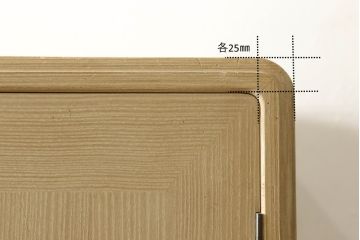 中古　特注　七宝金具　伝統工芸士 渡辺秀紀　ピンク色の花柄七宝金具がかわいらしい加茂総桐箪笥(胴厚、四方丸、桐たんす、衣装タンス、着物箪笥、和タンス)(R-058712)