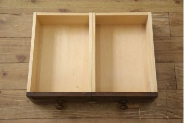 和製ビンテージ　北海道民芸家具　希少!　絶版品・レア品　クラシカルな雰囲気を盛り立てるライティングビューロー(簿記机、ワークデスク、在宅ワーク用、ヴィンテージ)(R-058716)
