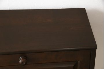 和製ビンテージ　北海道民芸家具　希少!　絶版品・レア品　クラシカルな雰囲気を盛り立てるライティングビューロー(簿記机、ワークデスク、在宅ワーク用、ヴィンテージ)(R-058716)