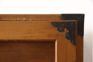和製アンティーク　ヒノキ材　春慶塗(しゅんけいぬり)　飛騨高山　上品な佇まいが美しい高山衣装箪笥(衣装タンス、和箪笥、チェスト、引き出し、時代箪笥)(R-058721)