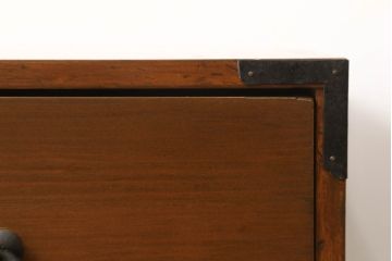 和製アンティーク　ヒノキ材　春慶塗(しゅんけいぬり)　飛騨高山　上品な佇まいが美しい高山衣装箪笥・下段(衣装タンス、和箪笥、チェスト、引き出し、時代箪笥)(R-058723)
