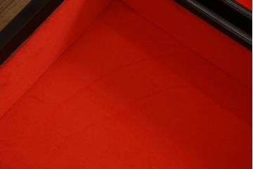 中古　希少!　黒漆金彩風　花唐草文様　細やかな文様が美しい工芸箪笥(収納たんす、和箪笥、整理タンス、引き出し)(R-058725)