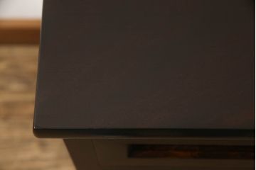 中古　松本民芸家具　ドレッシングチェスト　リメイク　直線的なデザインがシンプルモダンなサイドチェスト(サイドボード、引き出し)(R-058730)