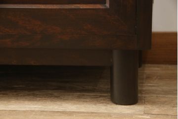 中古　松本民芸家具　ドレッシングチェスト　リメイク　直線的なデザインがシンプルモダンなサイドチェスト(サイドボード、引き出し)(R-058730)