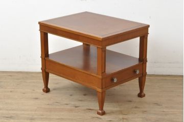中古　DREXEL HERITAGE(ドレクセルヘリテイジ)　Triune(トライユン)シリーズ　すっきりした佇まいのエンドテーブル(定価約21万円)(サイドテーブル、飾り台)(R-058731)