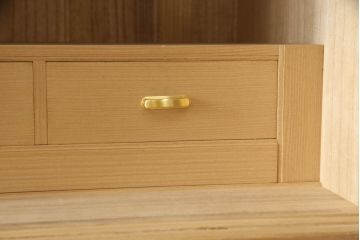 中古　美品　伝統工芸士　中田静夫　すっきりとした佇まいが気品を感じさせる紀州総桐箪笥(定価約180万円)(胴丸、桐たんす、着物箪笥、和タンス、引き出し、バラ売り可能)(R-058734)