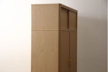 中古　美品　伝統工芸士　中田静夫　すっきりとした佇まいが気品を感じさせる紀州総桐箪笥(定価約180万円)(胴丸、桐たんす、着物箪笥、和タンス、引き出し、バラ売り可能)(R-058734)