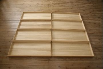 中古　美品　伝統工芸士　中田静夫　すっきりとした佇まいが気品を感じさせる紀州総桐箪笥(定価約180万円)(胴丸、桐たんす、着物箪笥、和タンス、引き出し、バラ売り可能)(R-058734)