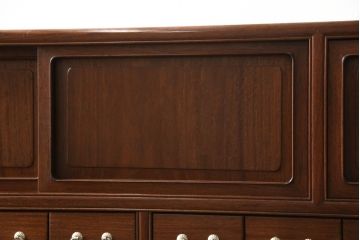 和製ビンテージ　美品　高級品　引き出し36杯　花梨(カリン)無垢材　美しい木肌が上品な印象の薬箪笥(定価約48万円)(小引き出し、小物収納、ヴィンテージ)(R-058747)