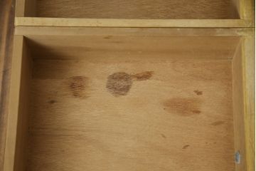 和製アンティーク　前面ナラ材　ダイヤガラス　レトロな雰囲気ただよう本箱(本棚、ブックケース、戸棚、収納棚、キャビネット)(R-058756)