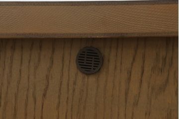 中古　えぞ民芸家具　上質な空間づくりにおすすめのサイドボード(収納棚、戸棚、サイドキャビネット、リビングボード)(R-058768)