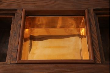 中古　未使用新古品　ニレ材　2wayでフレキシブルに使える囲炉裏テーブル(ダイニングテーブル、火鉢、リビングテーブル)(R-058772)